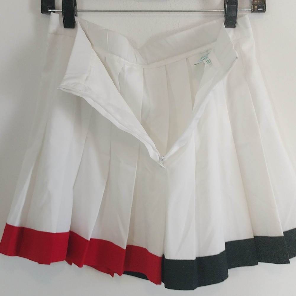 Lily's of Beverly Hills White Pleated Mini Tennis Skirt Size 10